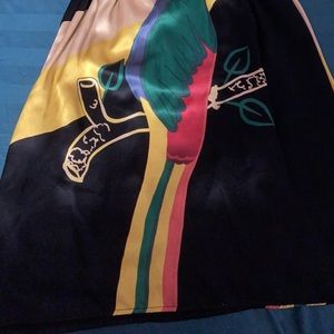 Tropical Silk Felt Dress